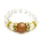 天然石サンストーンリング指輪金カラーパワーストーンバラ売り