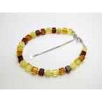 蜜蝋アンバーMIX天然琥珀Silver925アジャスター金具付MIXアンバ...