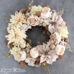 クリスマスリース 造花 特大 55cm ポインセチア 豪華 クリスマス リース 赤 おしゃれ 大きい 大型 W-1074