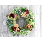 造花 リース 豪華 壁掛け 玄関 アレンジメント  W-610