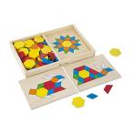 メリッサ&ダグ(Melissa&Doug) 木製おもちゃ パターンブロック ボード入り 125ピース 正規品 29