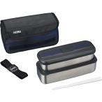 サーモス 弁当箱 ステンレス フレッシュランチボックス 1100ml ブラックペイント DSD-1103W BK-PT