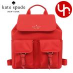 ショッピングカーリーコレクション ケイトスペード kate spade バッグ リュック WKR00122 フェイバリットレッド カーリー ナイロン フラップ バックパック アウトレット レディース