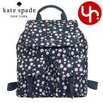 ショッピングカーリーコレクション ケイトスペード kate spade バッグ リュック WKR00432 ブルーマルチ カーリー フルーレット トス ナイロン フラップ バックパック アウトレット レディース