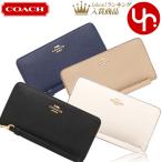 ショッピングポイント 【48時間限定ポイント2％】コーチ COACH 財布 長財布 FC3441 C3441 クロスグレーン レザー ロング ジップ アラウンド ウォレット （ス  アウトレット レディース