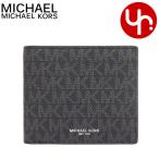 マイケルコース MICHAEL KORS 財布 二つ折り財布 36U9LCRF3B ブラック クーパー シグネチャー ビルフォールド コイン ポケット ウォレット アウトレット メンズ