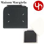 ショッピングマルジェラ メゾンマルジェラ Maison Margiela 財布 コインケース SA1UI0013 P4746 ブラック 4ステッチ ディア レザー L ジップ カード コインケース メンズ レディース