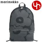 ショッピングマリメッコ マリメッコ Marimekko バッグ リュック 47583 ブラック×ブラック ENNI WX PIENI UNIKKO ピエニ ウニッコ コットン キャンバス バックパック レディース