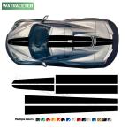 シェビーコルベットC8用 ボンネットストライプ ルーフ&トランク ボディグラフィック ビニールデカール 2020-モデル カスタムパーツ 輸入品