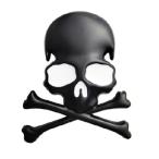 ショッピングスカル OnlyYou.X スカル スケルトン エンブレム スカル スケルトン バッジ スカル スケルトン ステッカー ユニバーサル ピックアップと車に対応 ホワイトア 輸入品