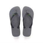 ハワイアナス (Havaianas) メンズ ビーチサンダル シューズ・靴 Brazil Flip Flop Sandal (Steel Grey)