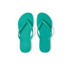 ハワイアナス (Havaianas) レディース ビーチサンダル シューズ・靴 Slim Flip Flop Sandal (Virtual Green)