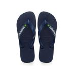 ショッピングハワイアナス ハワイアナス (Havaianas) メンズ ビーチサンダル シューズ・靴 Brazil Logo Flip Flop Sandal (Navy Blue)