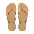 ショッピングハワイアナス ハワイアナス (Havaianas) レディース ビーチサンダル シューズ・靴 Slim Flatform Flip-Flop Sandal (Golden)