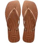 ショッピングハワイアナス ハワイアナス (Havaianas) レディース ビーチサンダル シューズ・靴 Slim Square Fireworks Flip-Flops (Rust)