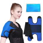 [ параллель импортные товары ]Shoulder Ice Pack for Injuries Reusable Gel Ice Wrap with Hot Co