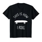 [ параллель импортные товары ]Kids This Is How I Roll Skateboard Graphic T Shirt