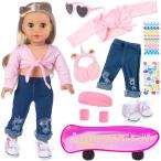 [ параллель импортные товары ]ZITA ELEMENT 18 Inch Girl Doll Scooter Skateboard Clothes and Ac