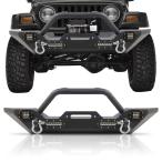 [ параллель импортные товары ] передний задний бампер 1987 2006 Jeep Wrangler TJ YJ блокировка crawler бампер лебедка plate имеется 