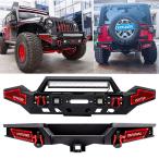 [ параллель импортные товары ] Wrangler бампер передний + задний combo Jeep Wrangler JK/JKU 2007 2018 UTVJATV plate steel 