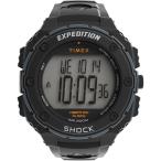 【並行輸入品】Timex メンズ Expedition Shock XL 振動アラーム 50mm 腕時計, ブラック/ポジティブ, クロノグラフ