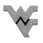 ウェストバージニア WVU マウンテニアーズ メタルオートエンブレム クリスタル付き West Virginia WVU Moun 並行輸入品