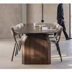[ параллель импортные товары ]NIUYAO Modern Solid Oval Table with Double Pedestal, Natural Woo
