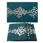 [ параллель импортные товары ]Vzaahup гонки коврик 4 18 x 12 шт. комплект хлопок p гонки коврик pi- кок голубой кофе стол для Coaster 