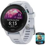 [ параллель импортные товары ]Garmin 010 02641 21 Forerunner 255 Music GPS Smartwatch Whitesto