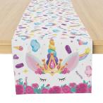 [ параллель импортные товары ]Muktoujaumai Unicorn стол Runner Rainbow Star день рождения стол Runner Home интерьер девочка. день рождения te