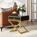 [ параллель импортные товары ]HERNEST Nightstand Cabinet with Solid Wood Drawer Modern Midcentr