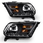 ショッピング２０１２ 【並行輸入品】ADCARLIGHTS 2010 2011 2012 2013 2014 フォード マスタング ヘッドライトアセンブリ 10 11