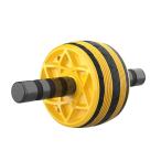 ショッピング腹筋ローラー 【並行輸入品】イエロー 腹筋ローラーホイール ホームジム機器 メンズ レディース 体幹強化 腹筋運動 ジムフィットネス用エクササイズホイール 幅