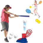 [ параллель импортные товары ]Little Bado 2 in 1 T Ball &amp;Tennis Baseball Sets for Toddlers, Ad