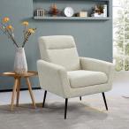 【並行輸入品】ERYE Linen Upholstery Accent, Modern Armchair for Living Room, B