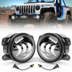 [ параллель импортные товары ]Drieaco 4 дюймовый JK противотуманные фары LED для замены 2007 2018 Jeep Wrangler JK JKU Anne li