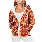 [ параллель импортные товары ]XPSJBBB Oversized Hoodie for Women Halloween Sweatshirt Cat Hall