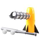 [ параллель импортные товары ]GMBYLBY 1 Set Ball Machine Pitching Machine Popular Toy Pitching