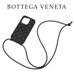 ボッテガ ヴェネタ BOTTEGA VENETA ストラップ iPhone 14 Pro ケース 733830-V0EY0-1000 ブラック