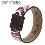 イルセンチメトロ  ilcentimetro レザー ブレスレット WILD GLAM EDITION -Zebra