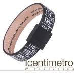 センチメトロ ilcentimetro レザーブレスレット ブラック NEW ZEALAND BLACK