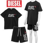 ショッピングdiesel ディーゼル DIESEL セットアップ Tシャツ ハーフパンツ パジャマ A09735-0BMAM UMSET-WILORT PYJAMA-9XX