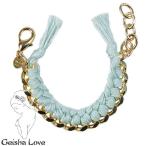 ゲイシャ ラブ Geisha Love ゴールドチェーンブレス ユニセックス ミント Basic Gold n032-Mint