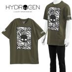 ハイドロゲン HYDROGEN テニスコート スカル Tシャツ T00720-G77 MILITARY GREEN ZEBRA