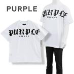 パープル ブランド PURPLE BRAND ゴシック ワードマーク Tシャツ P104-JWWG125-WHITE
