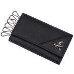 【並行輸入品】 プラダ/PRADA キーケース メンズ 型押しカーフスキン 6連キーケース NERO 2PG222-QME-002