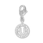 スワロフスキー レターU チャームSwarovski Letter U 1109750 イニシャル アクセサリー