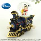 ディズニー ミッキーマウス ミュージカルスノーグローブ Disney Mickey Mouse Christmas Musical Locomotive Snowglobe スノードーム