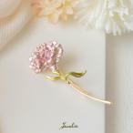 Jeweliss ブローチ カーネーション クラベール clavel ピンク 花 ゴールド ギフト アクセサリー プレゼント ジュエリス 母の日□ 即納