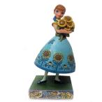 ジムショア アナ 花の中の春 アナと雪の女王 ディズニー 4050882 Spring In Bloom-Frozen Fever Anna Figurine JimShore